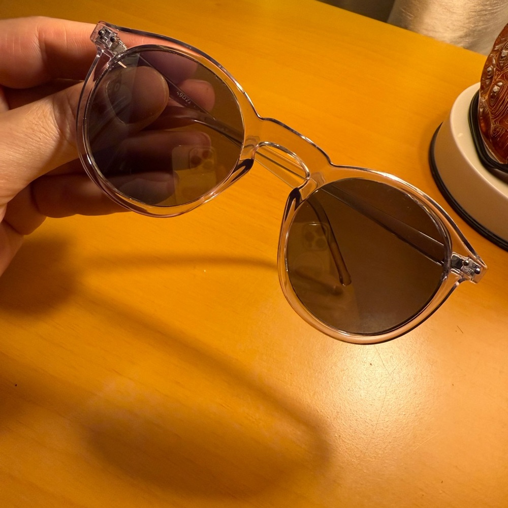 Transparent Round Sunglasses
